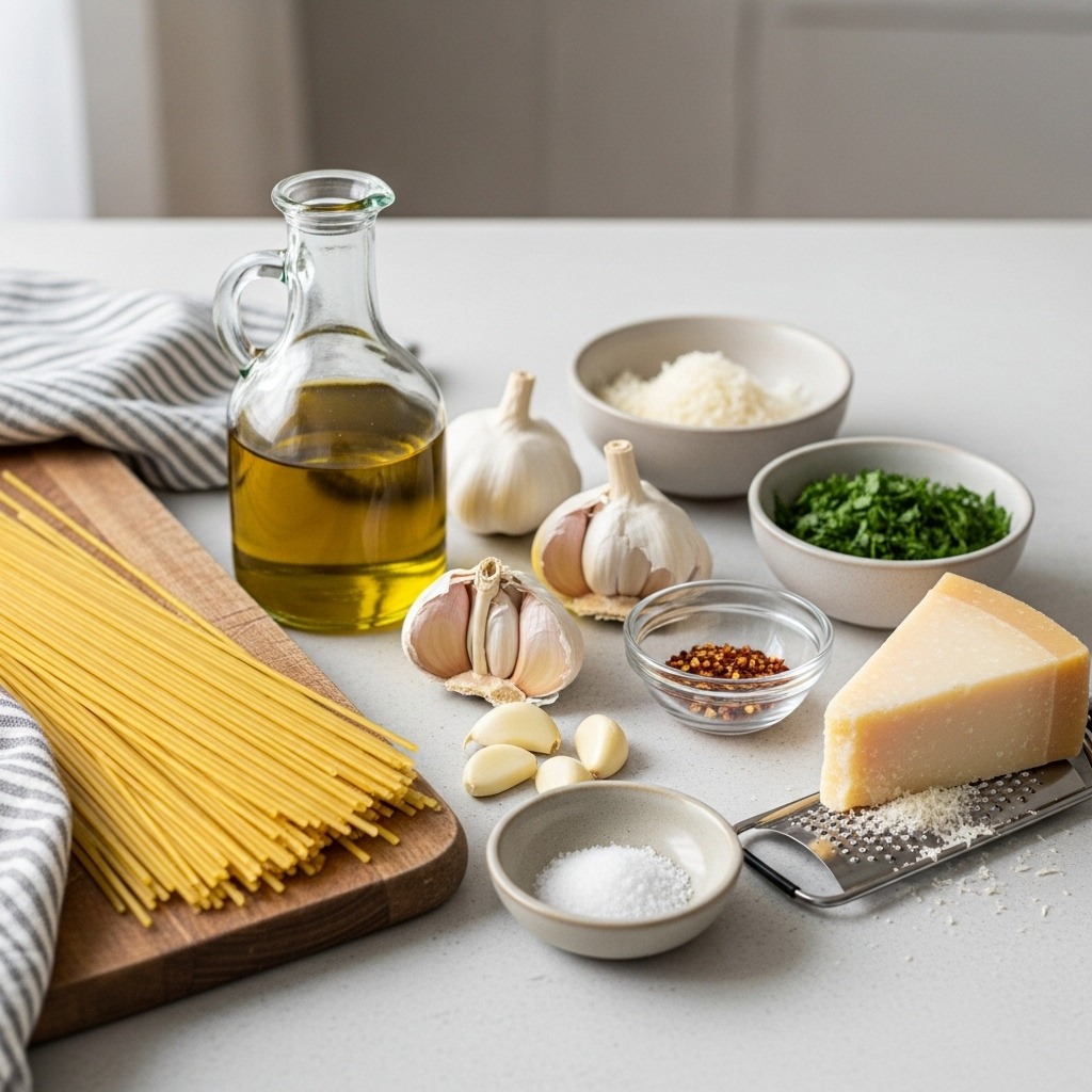Spaghetti with Garlic and Oil Recipe